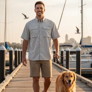 Realtree Fishing Outdoor Button Down Shirt Size Large EUC